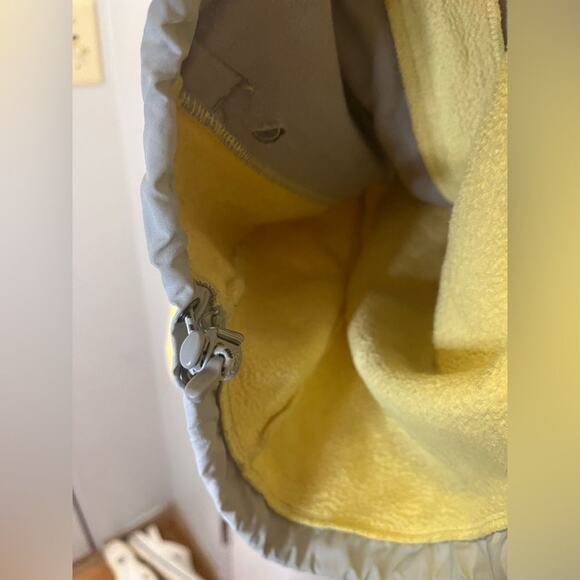 The North Face Yellow Grey Polartec Recycled Fleece Zip Up Jacket Size Womens XS - Picture 4 of 16